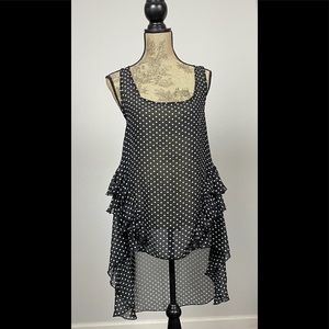 Easel Black Polkadot black and white dress
